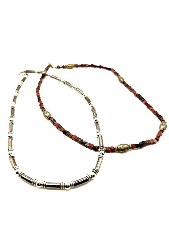 Other Jewelry - Unisex Necklace Set – 2 Pc Beaded Chains (9" Drop Each)